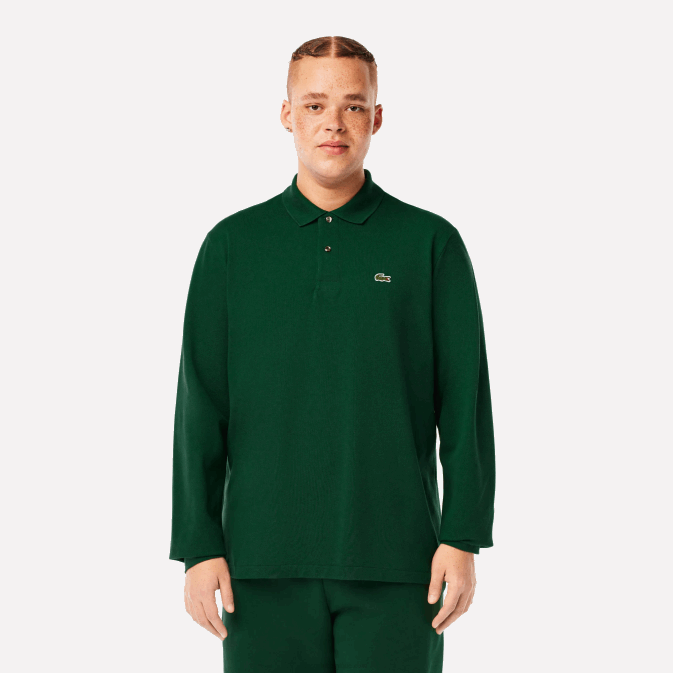 vert 132 V6HV746 Hommes Lacoste polo à manches longues original l1212