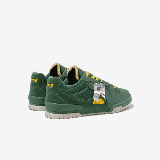 vert 1m8 V6HV1749 Hommes Lacoste baskets en cuir et textile m89