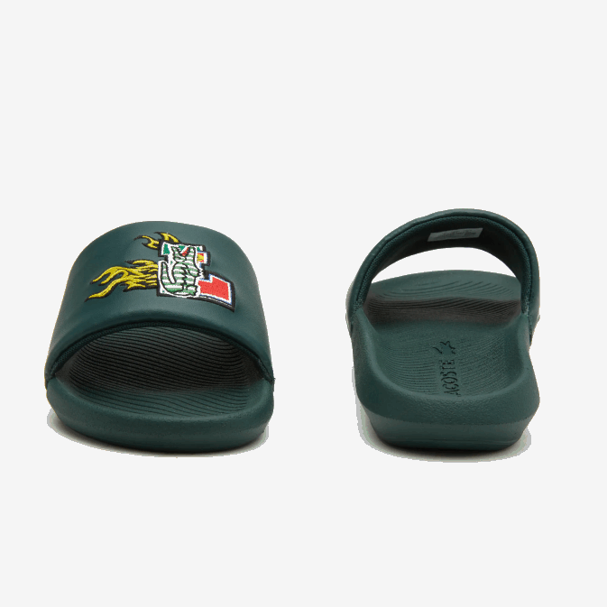 vert 1m8 V6HV1762 Hommes Lacoste claquettes synthétiques croco