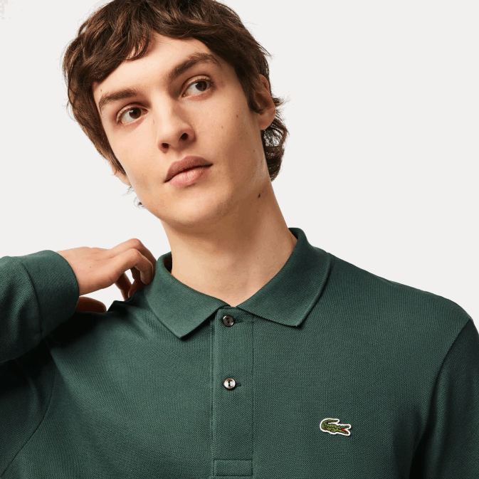 vert 5hx V6HV1301 Hommes Lacoste polo à manches longues original l1212