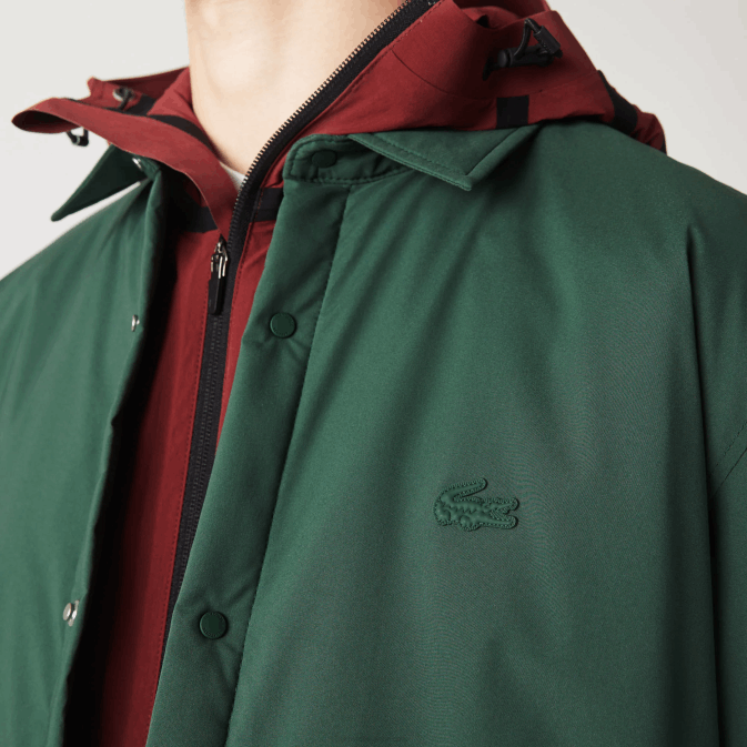 vert 5hx V6HV1570 Hommes Lacoste surchemise imperméable