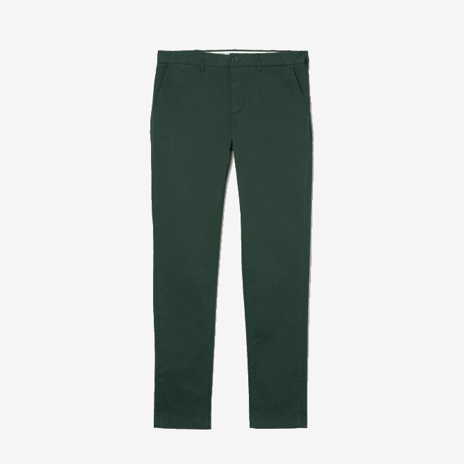 vert 5hx V6HV1655 Hommes Lacoste nouveau pantalon slim classique en coton stretch