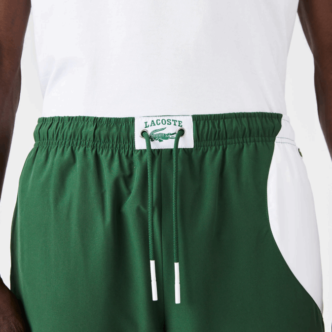 vert blanc 291 V6HV1072 Hommes Lacoste pantalon de jogging à imprimé graphique