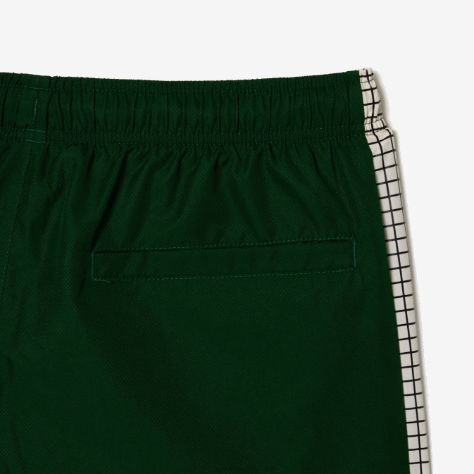 vert blanc pqk V6HV372 Hommes Lacoste pantalon de jogging à imprimé tennis