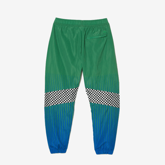 vert bleu chy V6HV338 Hommes Lacoste pantalon de jogging à imprimé damier ombré