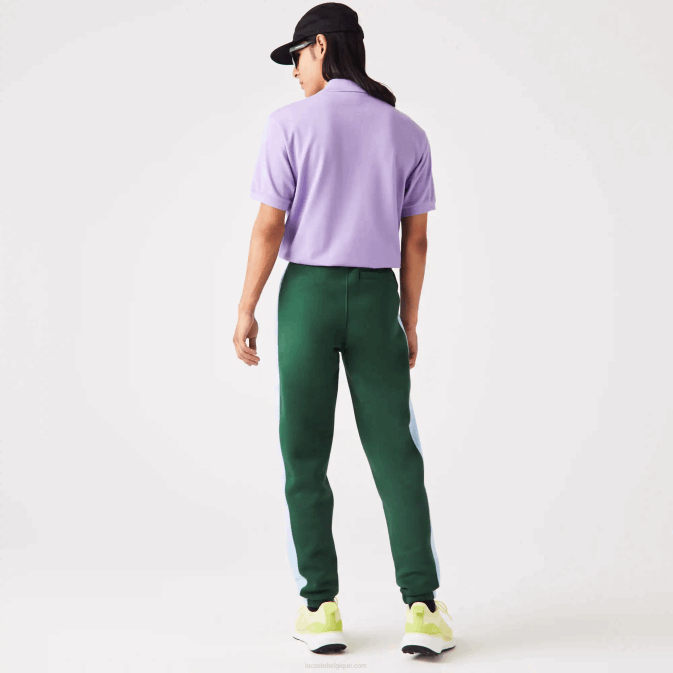 vert bleu dqa V6HV1058 Hommes Lacoste pantalon de jogging à bandes contrastantes