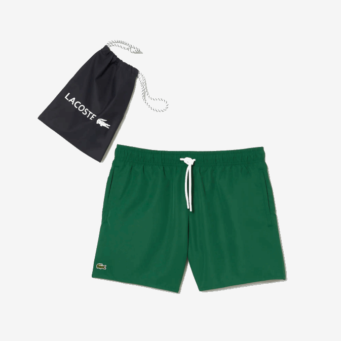 vert bleu marine 381 V6HV540 Hommes Lacoste short de bain léger à séchage rapide