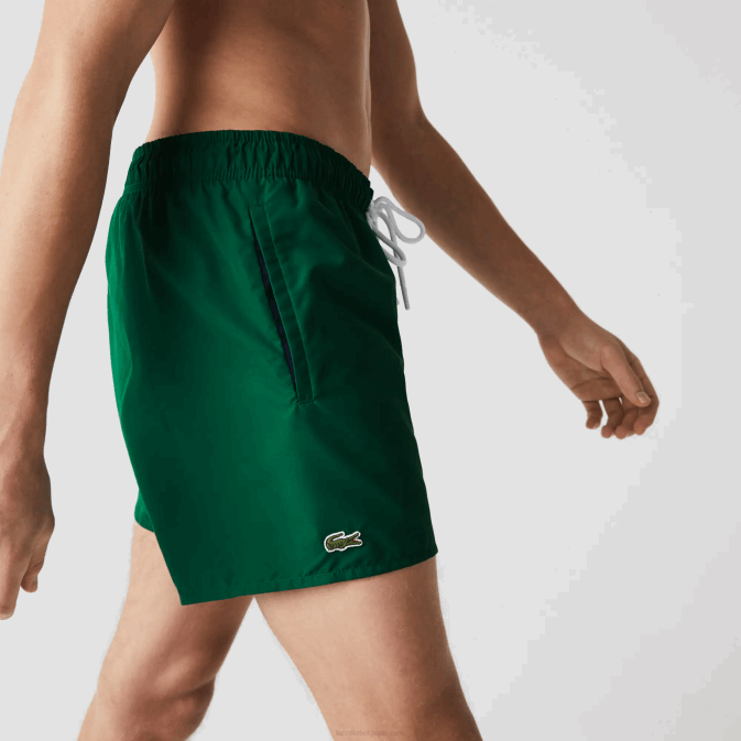 vert bleu marine 381 V6HV540 Hommes Lacoste short de bain léger à séchage rapide