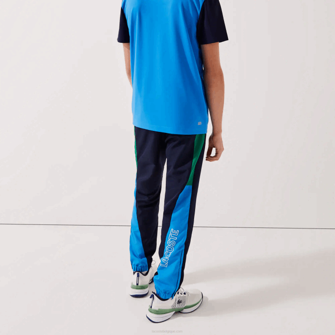 vert bleu marine blanc m7z V6HV1128 Hommes Lacoste pantalon de survêtement sport bandes color block
