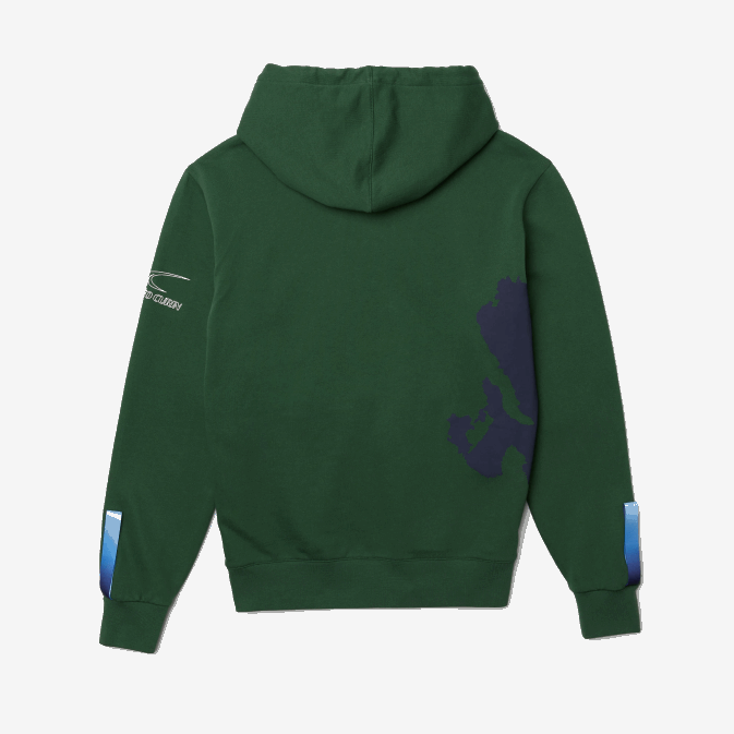 vert bleu marine nl7 V6HV1123 Hommes Lacoste sweat à capuche sport x theo curin en coton bio
