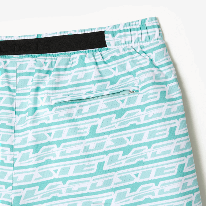 vert clair cr5 V6HV525 Hommes Lacoste maillot de bain imprimé bicolore