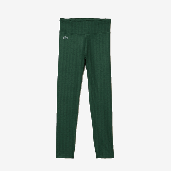 vert d1r V6HV2573 femmes Lacoste legging sport taille haute imprimé all-over