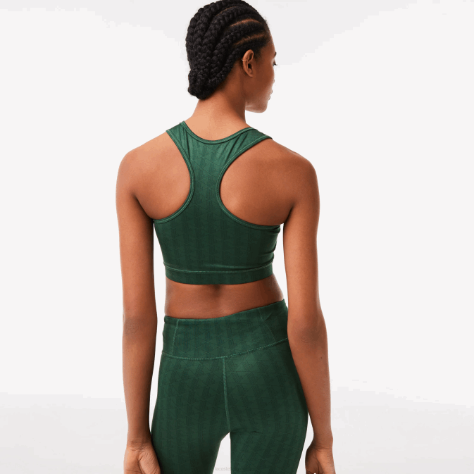 vert d1r V6HV2577 femmes Lacoste soutien-gorge de sport imprimé sport
