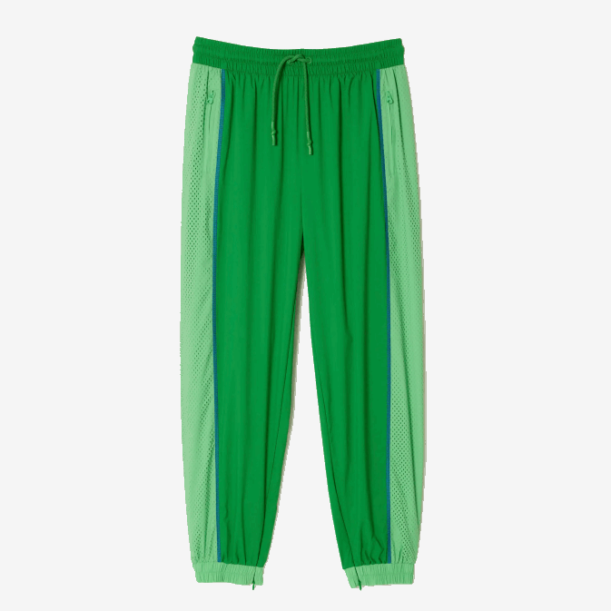 vert dbf V6HV2426 femmes Lacoste pantalon de jogging à effet perforé