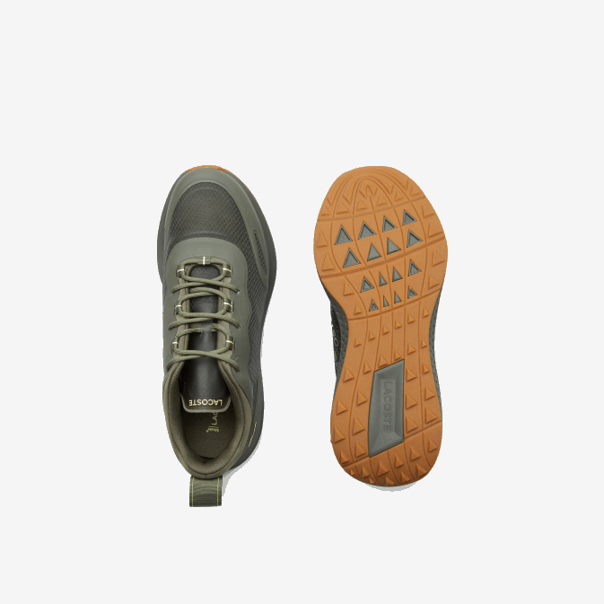 vert foncé dg2 V6HV1886 Hommes Lacoste baskets en textile active 4851