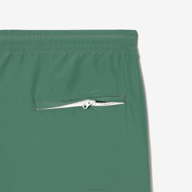 vert kaki kx5 V6HV331 Hommes Lacoste pantalon de survêtement déperlant coupe classique