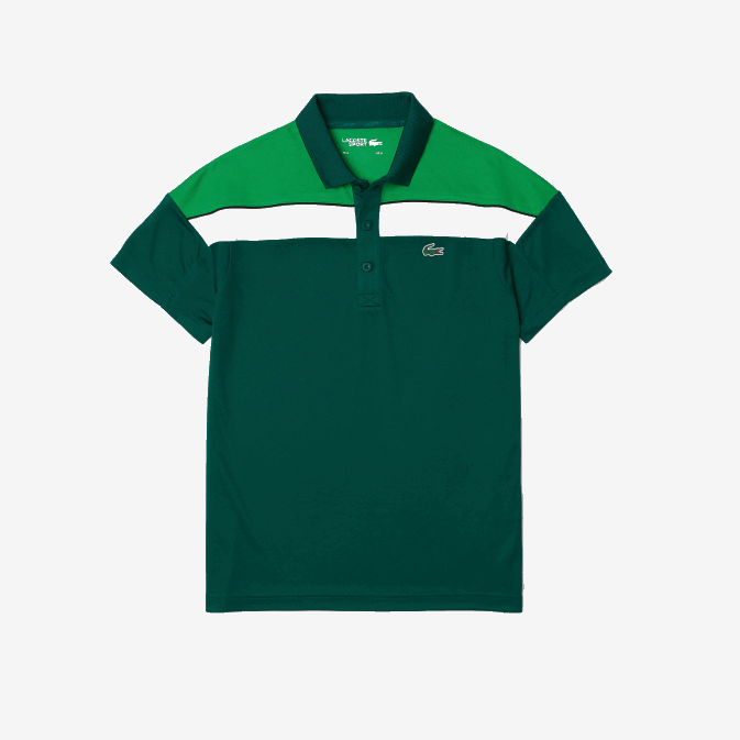 vert noir blanc zqg V6HV1312 Hommes Lacoste polo sport thermorégulateur piqué regular fit
