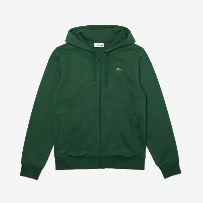 vert s30 V6HV1163 Hommes Lacoste sweat bi-matière sport léger