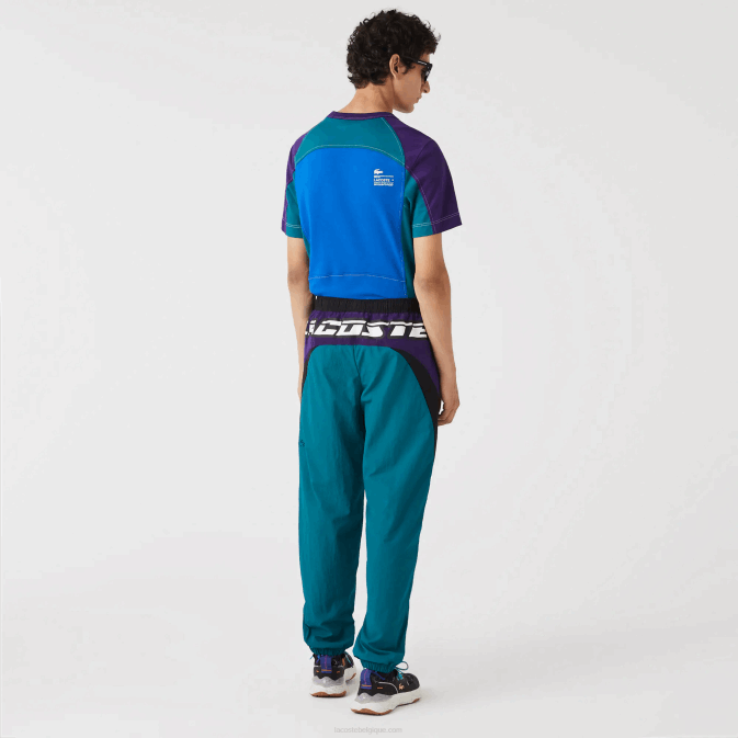 vert violet noir n10 V6HV1111 Hommes Lacoste pantalon de survêtement colour-block coupe classique