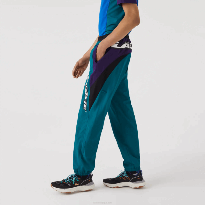 vert violet noir n10 V6HV1111 Hommes Lacoste pantalon de survêtement colour-block coupe classique