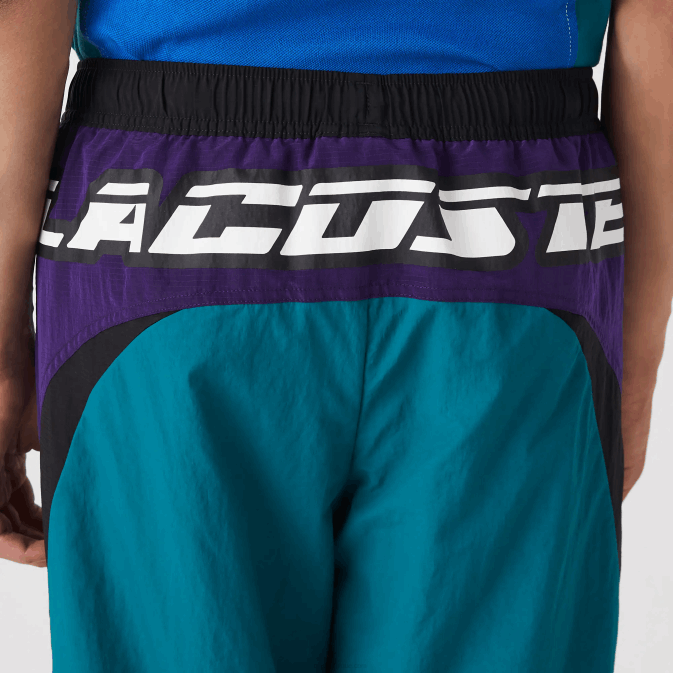 vert violet noir n10 V6HV1111 Hommes Lacoste pantalon de survêtement colour-block coupe classique