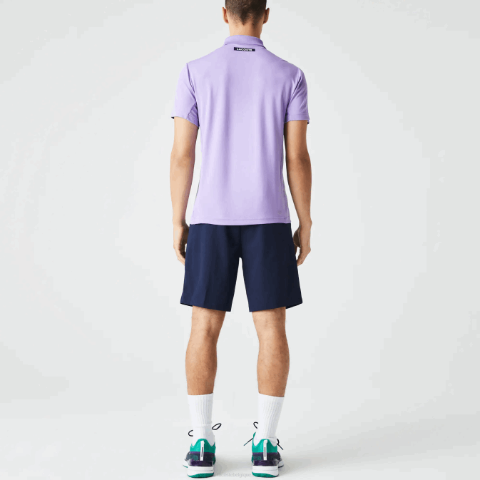 violet bleu marine 6gp V6HV869 Hommes Lacoste polo sport thermorégulateur en piqué ultra sec