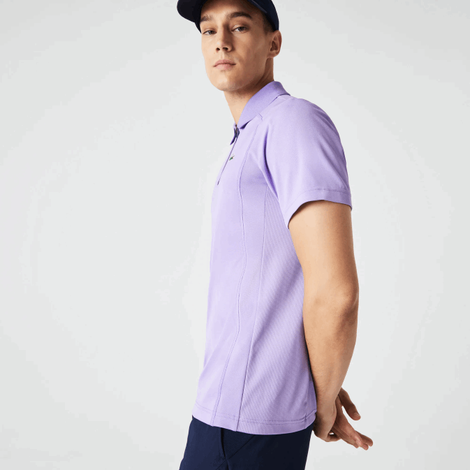 violet bleu marine 6gp V6HV869 Hommes Lacoste polo sport thermorégulateur en piqué ultra sec