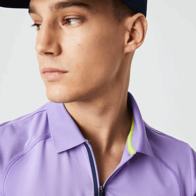 violet bleu marine 6gp V6HV869 Hommes Lacoste polo sport thermorégulateur en piqué ultra sec