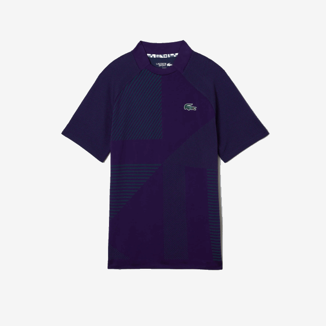violet vert xd4 V6HV773 Hommes Lacoste polo de tennis sport coupe slim sans coutures