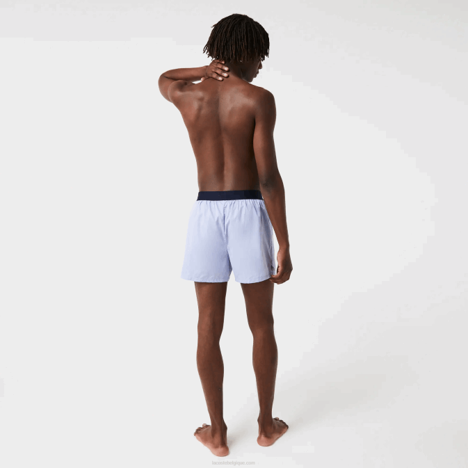 vuc bleu marine V6HV1578 Hommes Lacoste lot de 3 boxers en coton ultra doux
