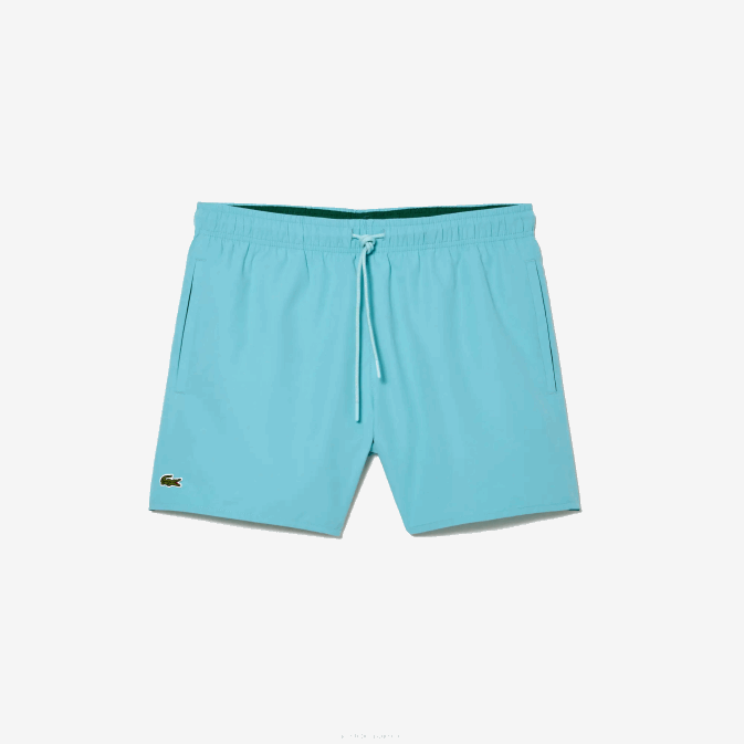 vyi vert turquoise V6HV543 Hommes Lacoste short de bain léger à séchage rapide