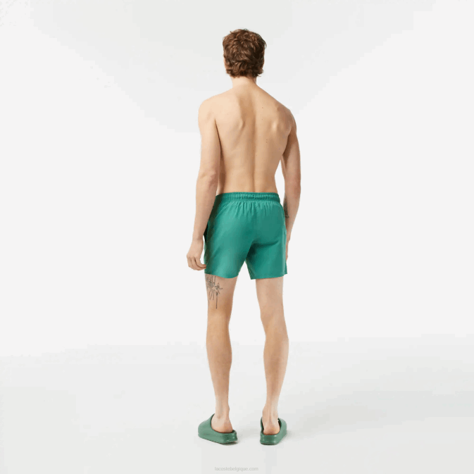 wij vert kaki V6HV546 Hommes Lacoste short de bain léger à séchage rapide