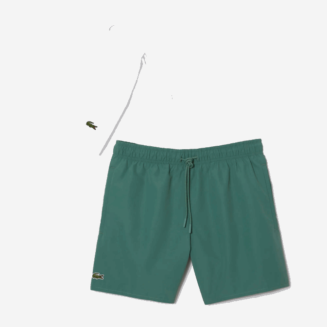 wij vert kaki V6HV546 Hommes Lacoste short de bain léger à séchage rapide