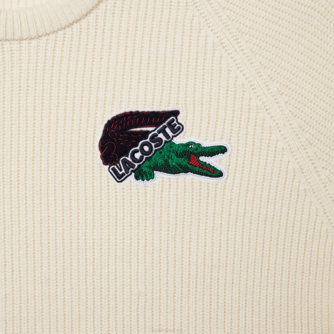 xfj blanc V6HV1381 Hommes Lacoste pull crocodile