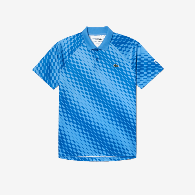 yiq bleu V6HV108 Hommes Lacoste polo tennis x novak djokovic fan version
