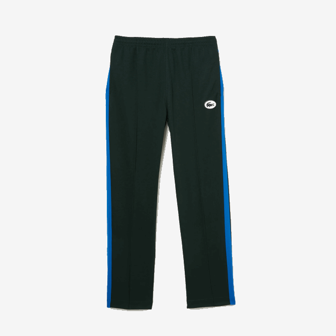 yzp vert V6HV1077 Hommes Lacoste pantalon de survêtement à bandes latérales contrastantes