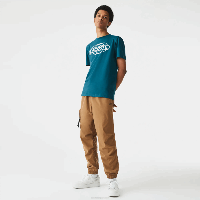 zcd vert V6HV697 Hommes Lacoste t-shirt jersey bio sport