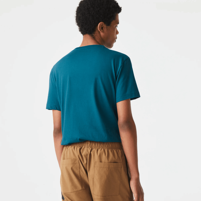 zcd vert V6HV697 Hommes Lacoste t-shirt jersey bio sport