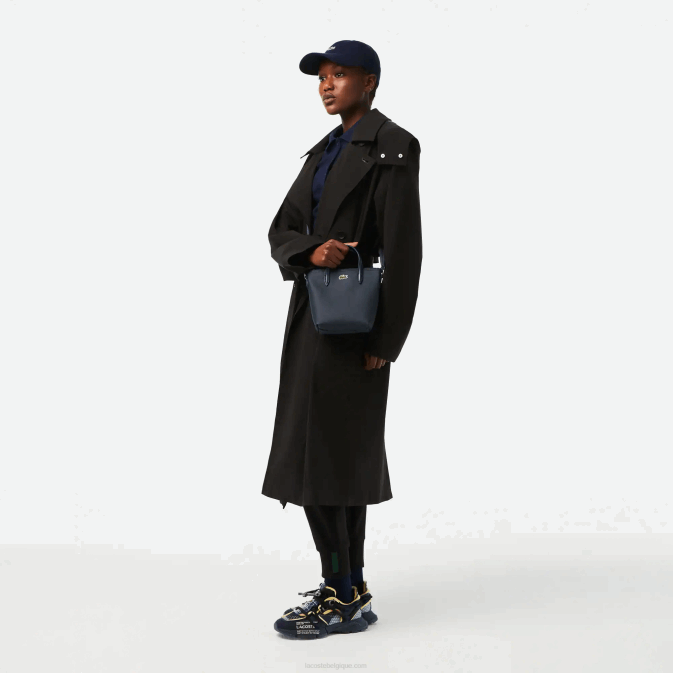 éclipse 141 V6HV2819 femmes Lacoste mini sac cabas zippé en toile enduite l1212 concept petit piqué