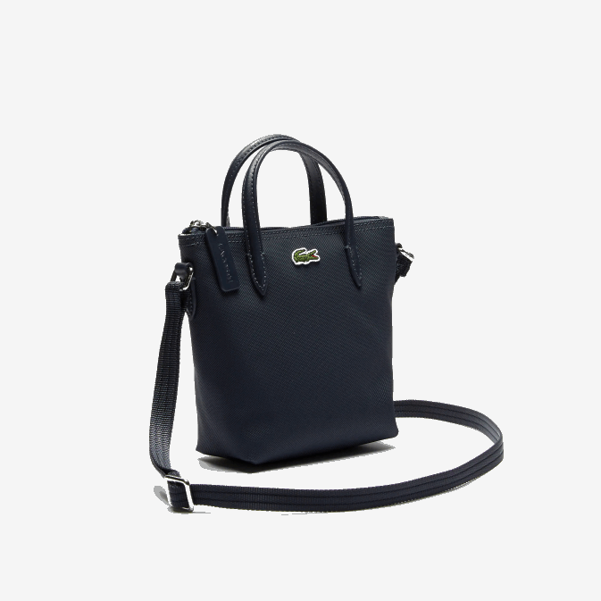 éclipse 141 V6HV2819 femmes Lacoste mini sac cabas zippé en toile enduite l1212 concept petit piqué