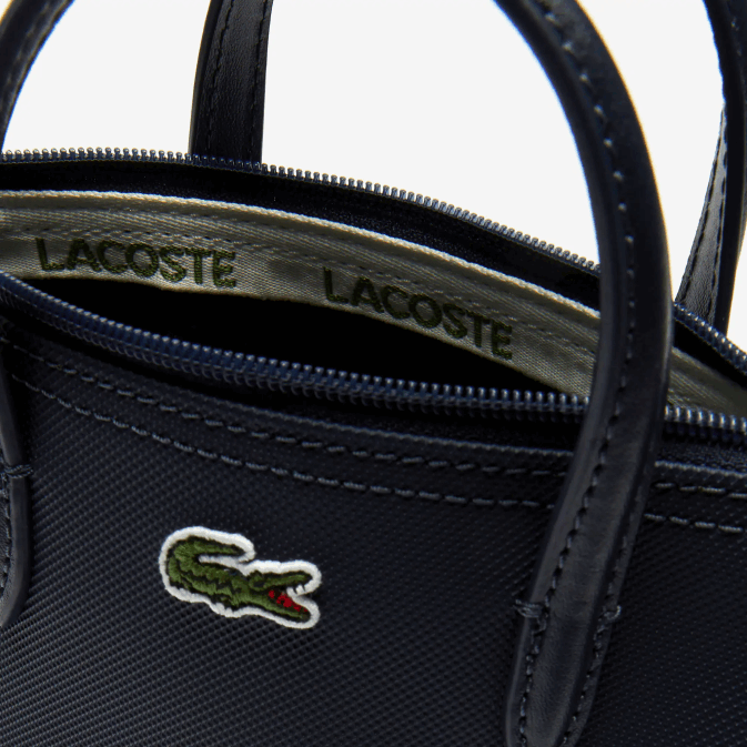éclipse 141 V6HV2819 femmes Lacoste mini sac cabas zippé en toile enduite l1212 concept petit piqué
